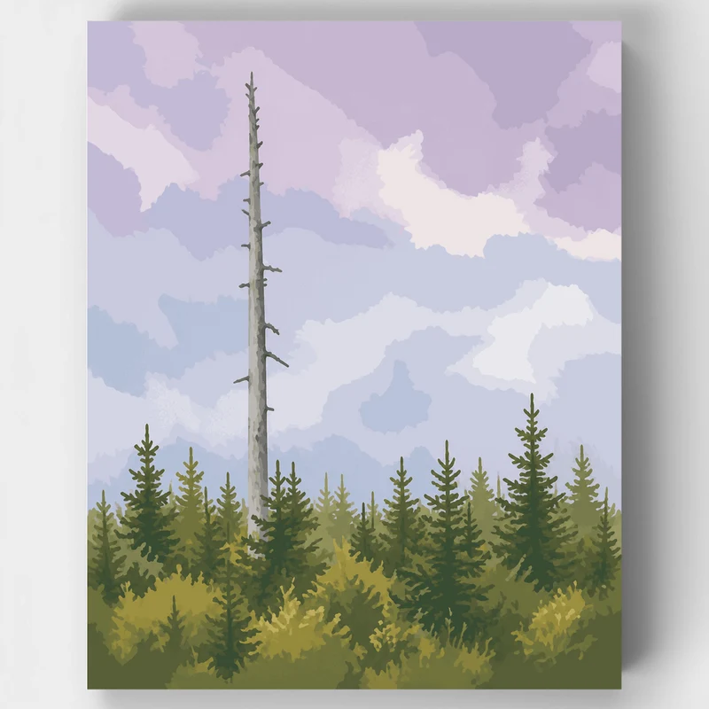 Lone Dead Spruce - Paint by Numbers Kit