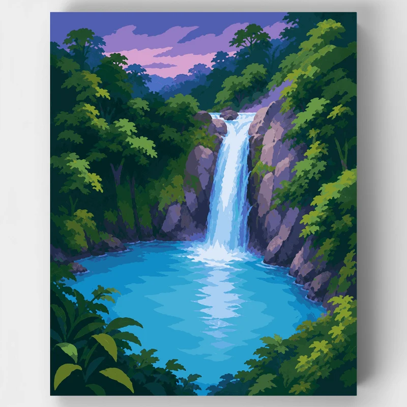 Rio Celeste Cascade - Paint by Numbers Kit