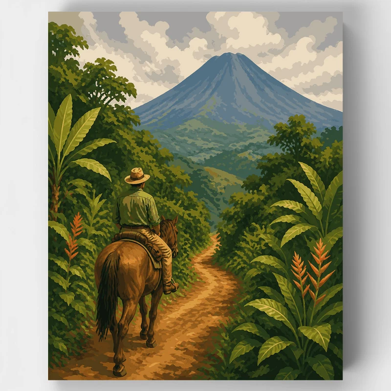 Trail to Arenal - Paint by Numbers Kit