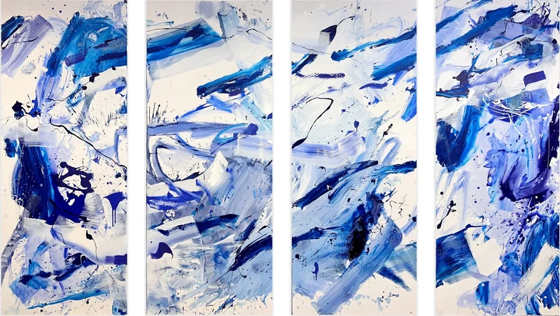 Highline (set of four paintings)