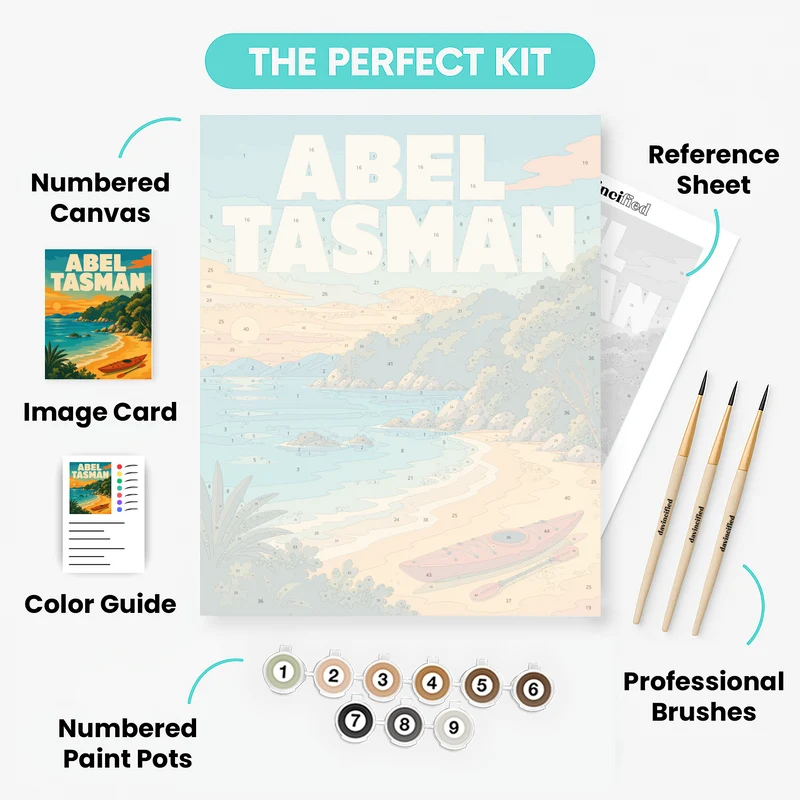 Golden Bay Kayak - Paint by Numbers Kit
