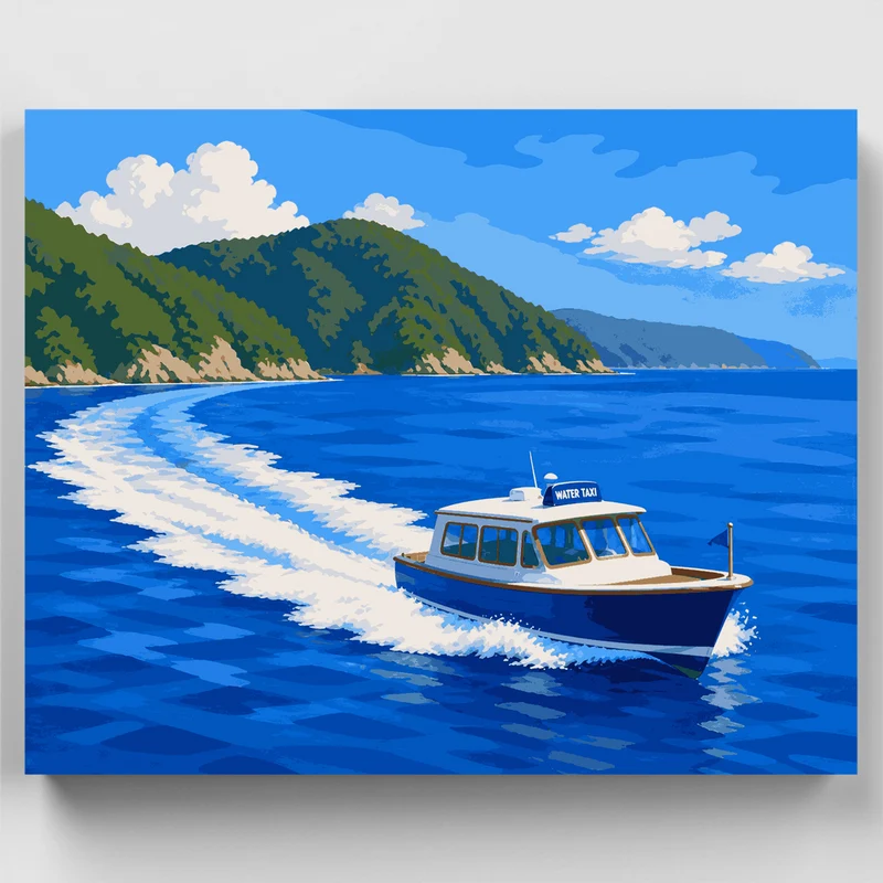 Tasman Bay Water Taxi - Paint by Numbers Kit