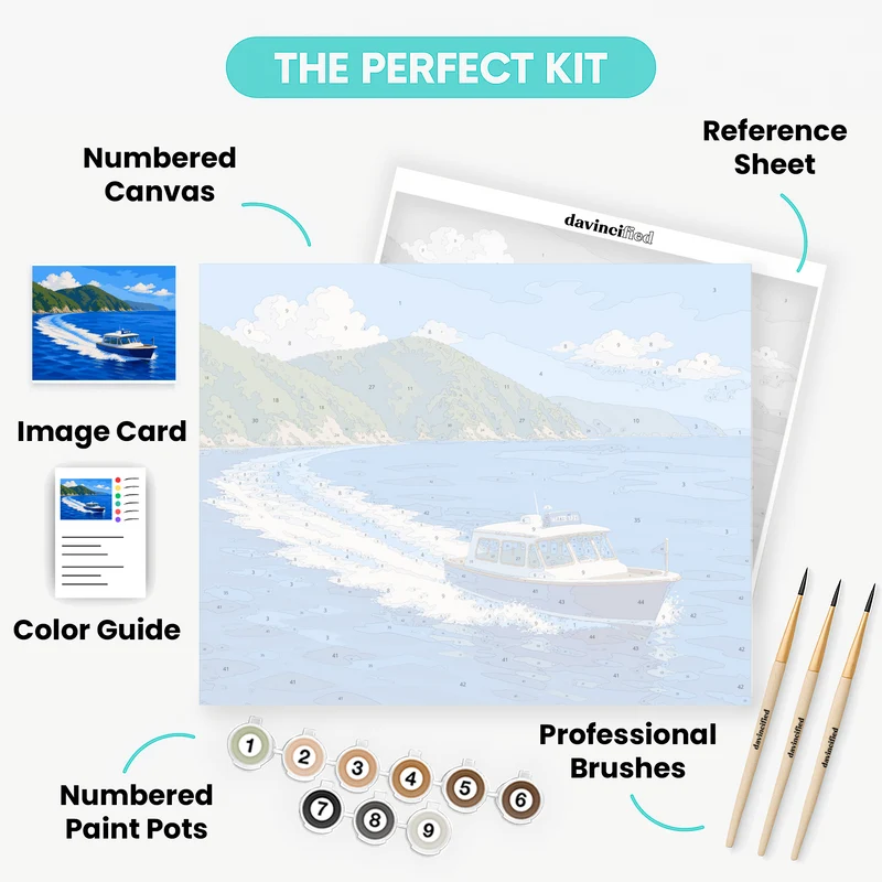 Tasman Bay Water Taxi - Paint by Numbers Kit