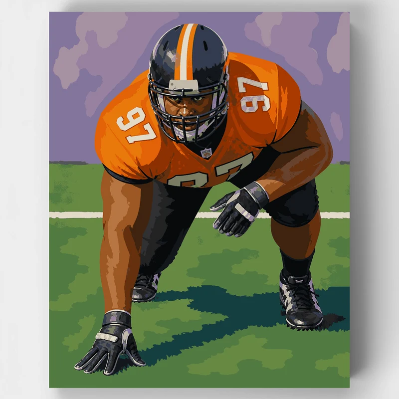 Three-Point Stance - Paint by Numbers Kit