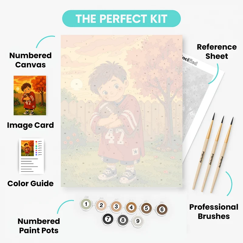 Number 47 Backyard Hug - Paint by Numbers Kit