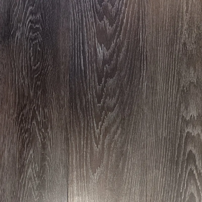 Dalle PVC gris foncé cérusé - 1200 x 180 mm - à coller