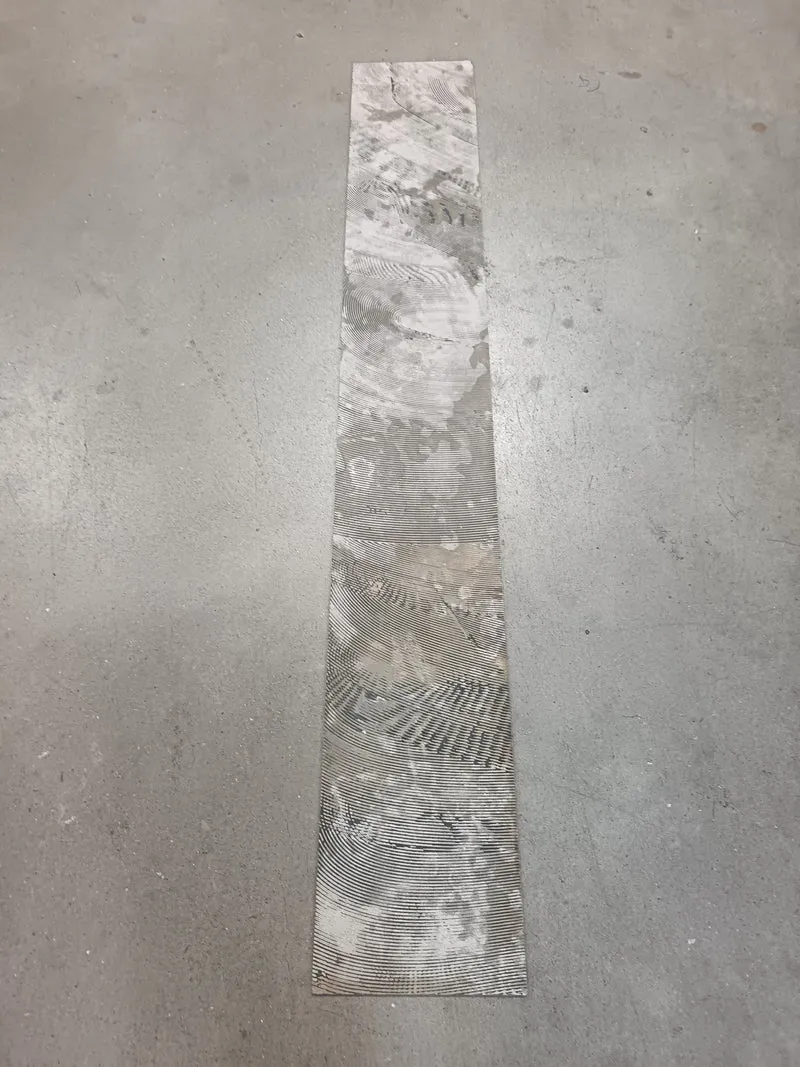 Dalle PVC noir cérusé - 1200 x 180 mm - à coller
