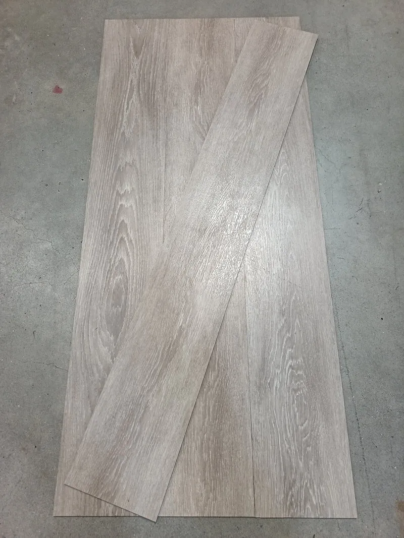 Dalle PVC beige - 1200 x 180 mm - à coller