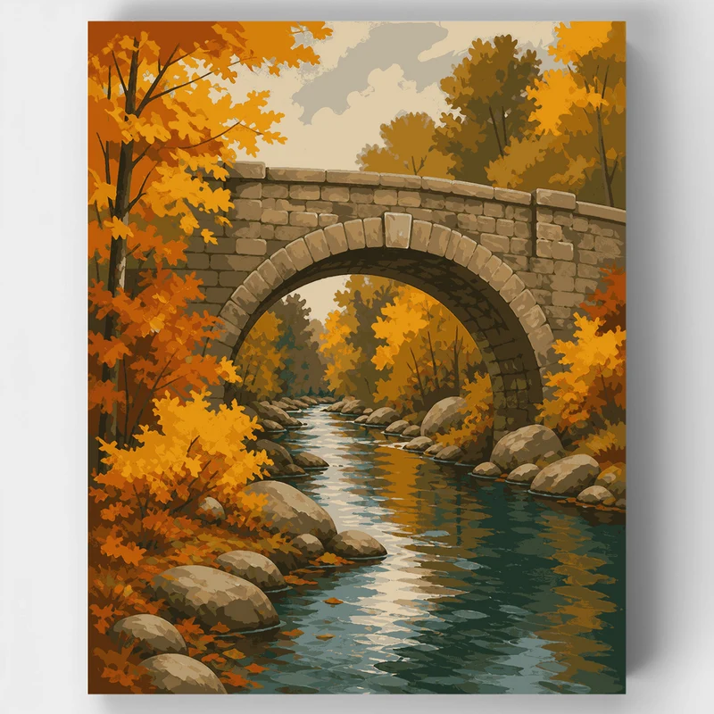 Acadia Carriage Bridge - Paint by Numbers Kit
