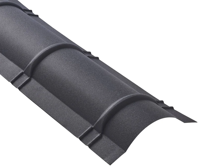 Faitière ronde Rooftile 980 - Gris anthracite - longueur 2100 - SEDPA