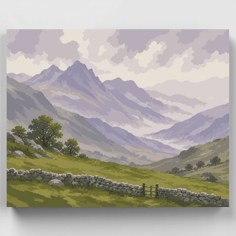Langdale Pikes Mist - Paint by Numbers Kit