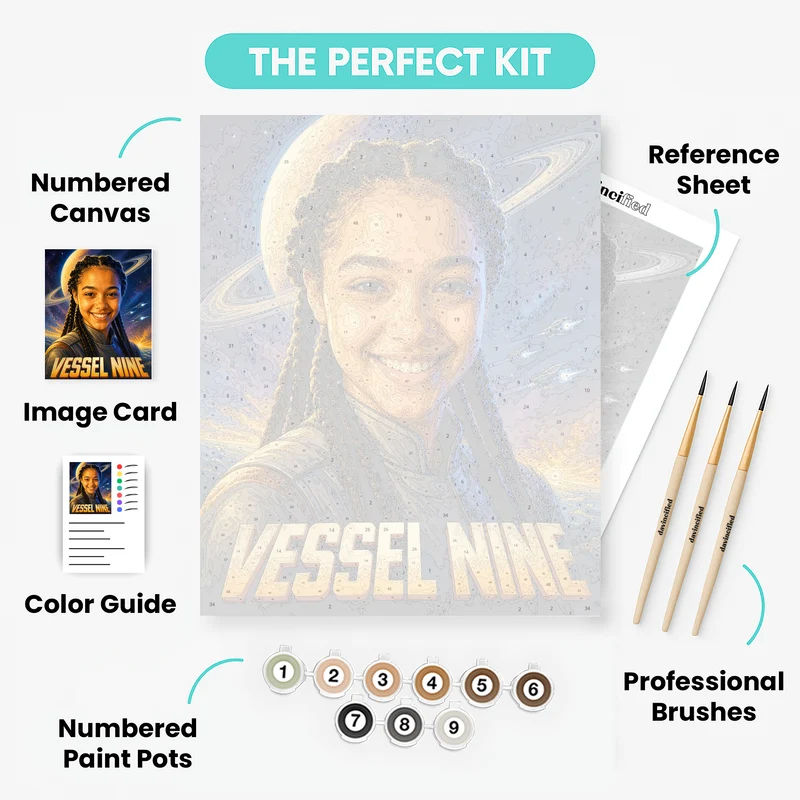 Sci-Fi Movie Poster - Custom Paint by Numbers Kit