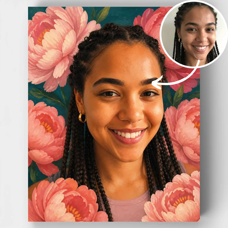 Peonies Bloom - Custom Paint by Numbers Kit