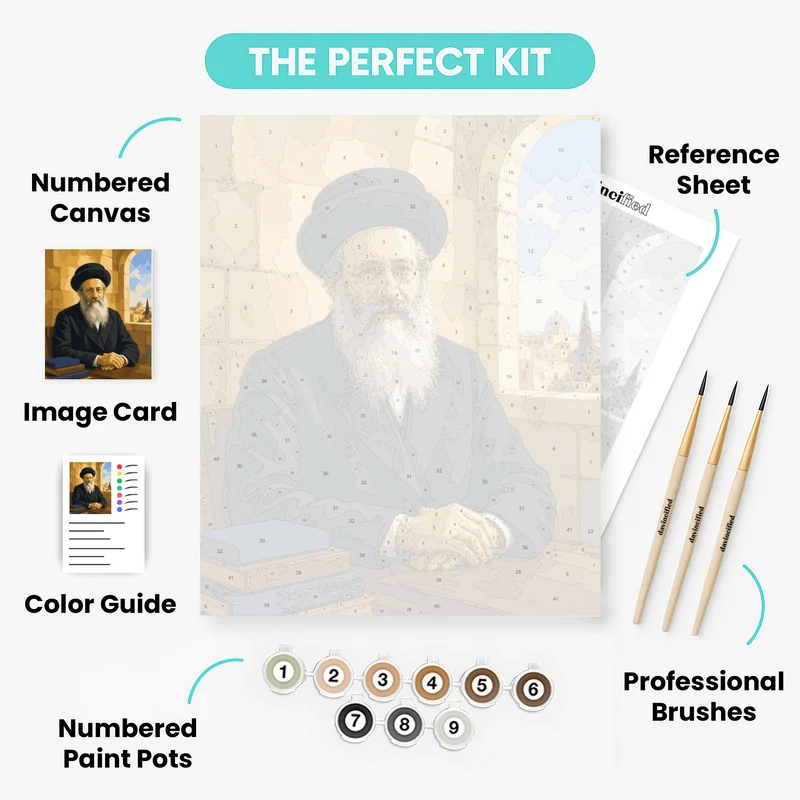 Rav Kook of Jerusalem - Paint by Numbers Kit