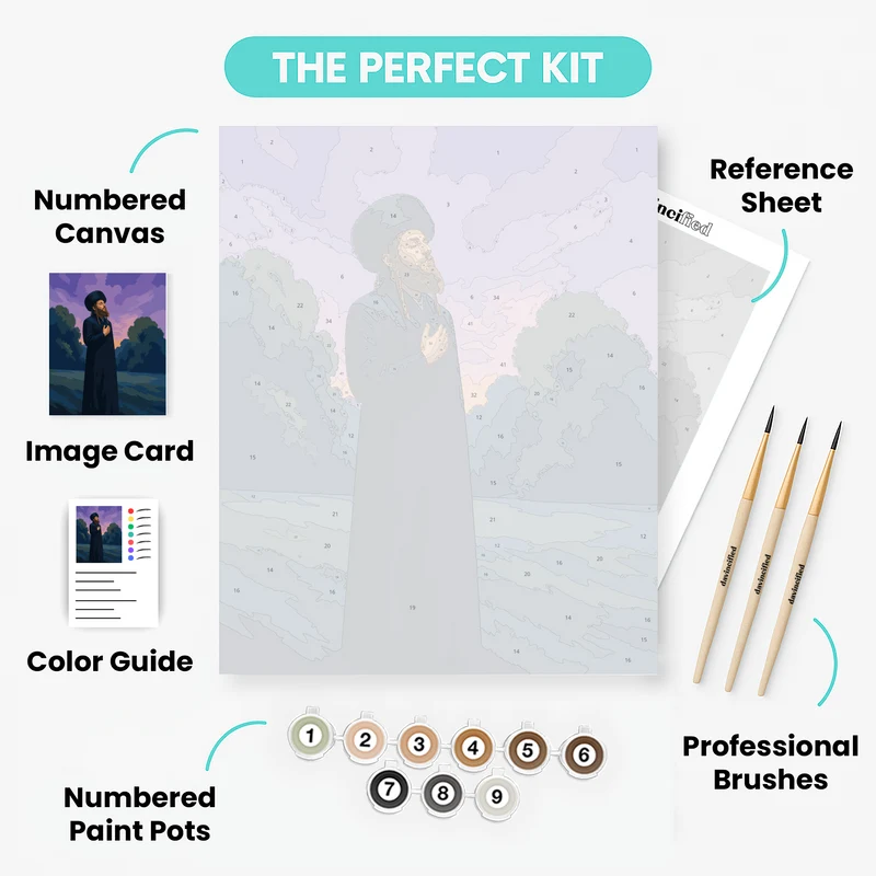 Rabbi Nachman at Dawn - Paint by Numbers Kit