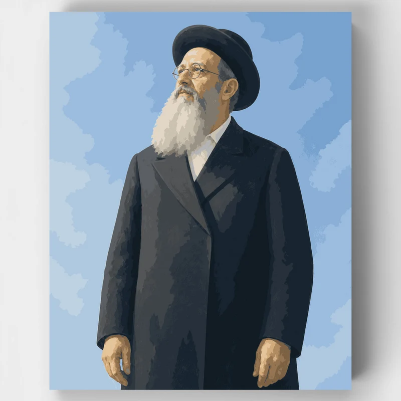 Rabbi Kook's Gaze - Paint by Numbers Kit