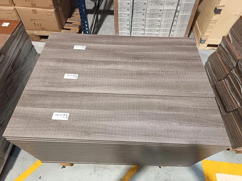 Tablette chêne gris aggloméré - 1200 x 300 x 18 mm
