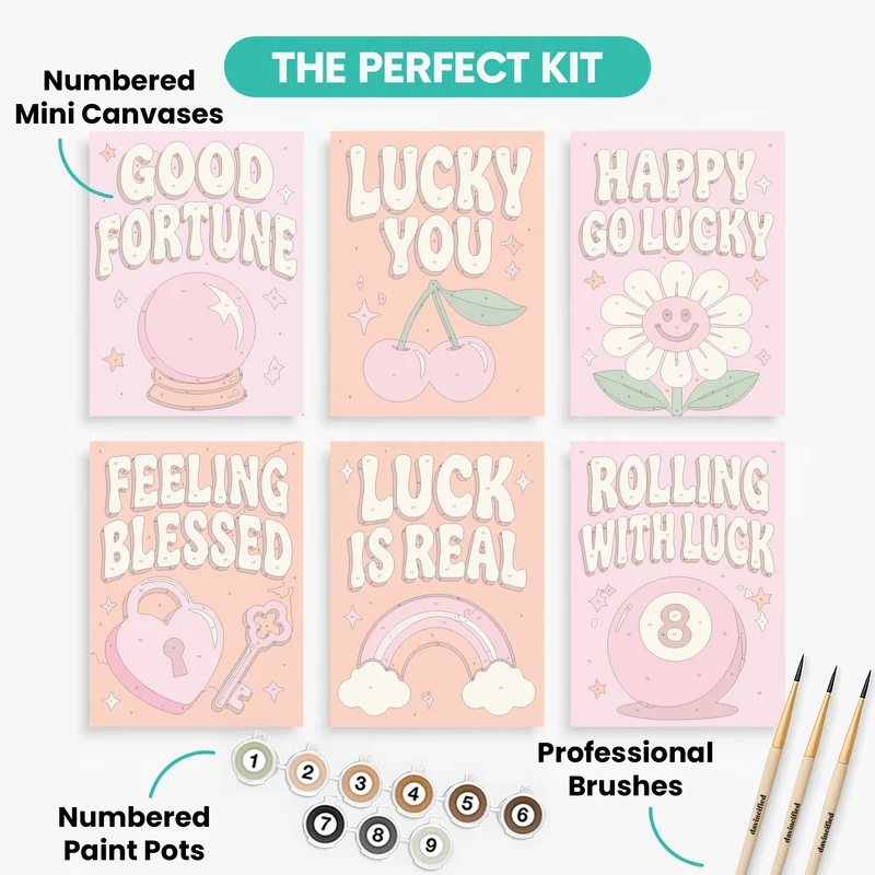 Lucky Charms - Mini Paint by Numbers Set