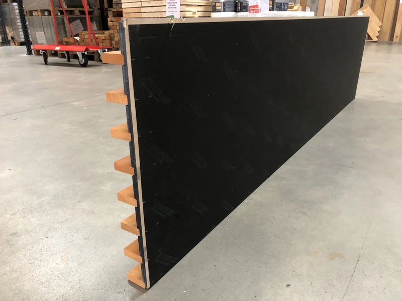 Panneaux spigoline acoustique bois massif et contreplaqué - 600 x 70 - L=2.4m