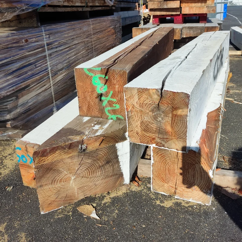 Poteau douglas bois massif classe 3 - 300x300 - L=2.2m (déconstruction)