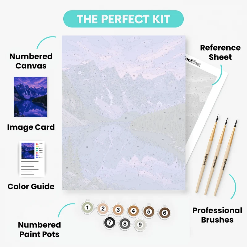 Valley of the Ten Peaks - Paint by Numbers Kit