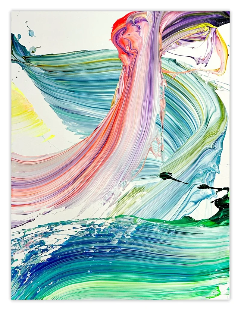 Under a colourful sea