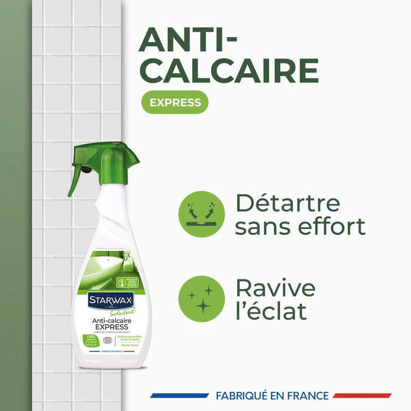 Anti-calcaire express pour salle de bains