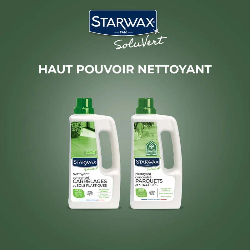 Nettoyant concentré pour carrelages et sols plastiques