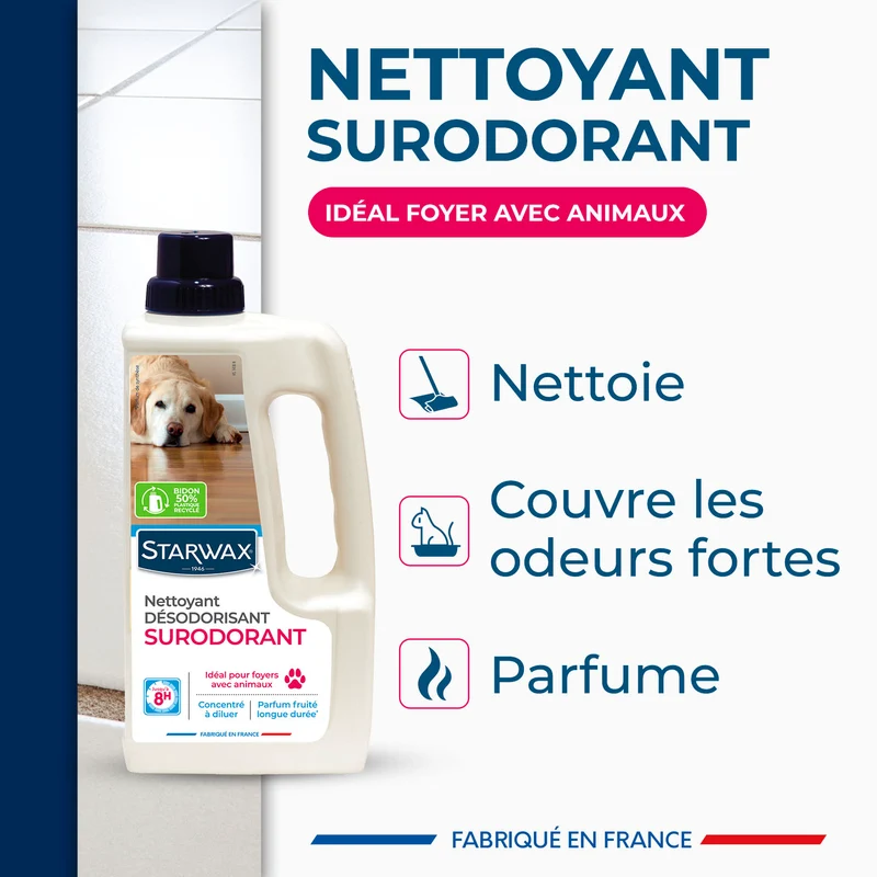 Nettoyant désodorisant surodorant