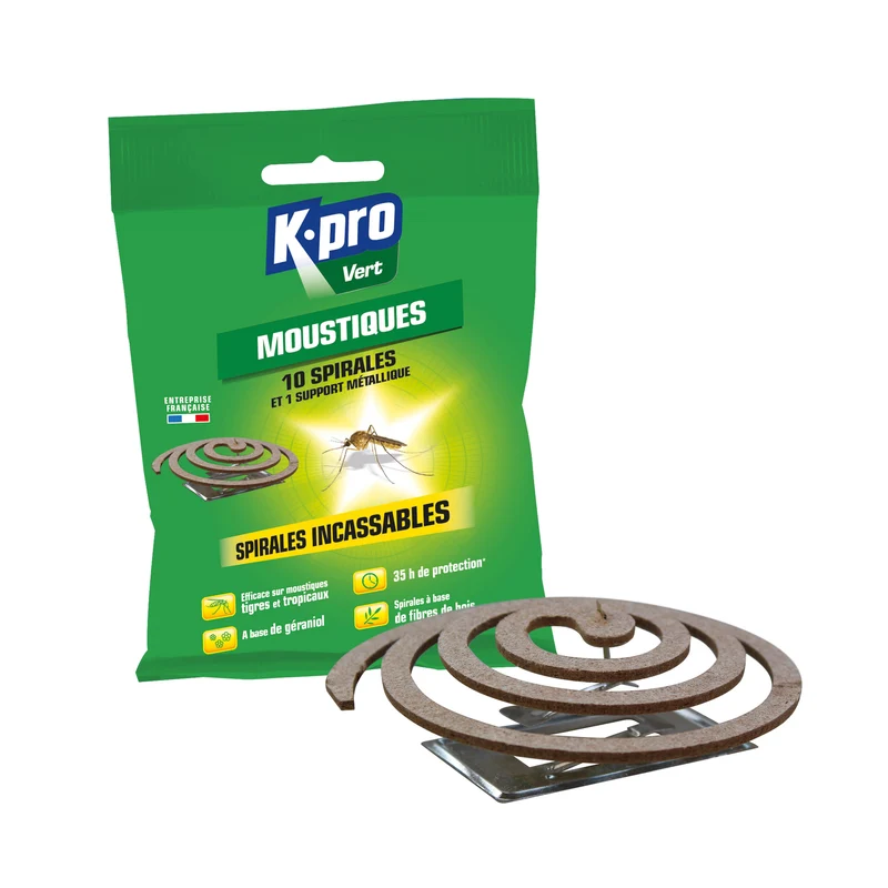 Spirales anti-moustiques incassables