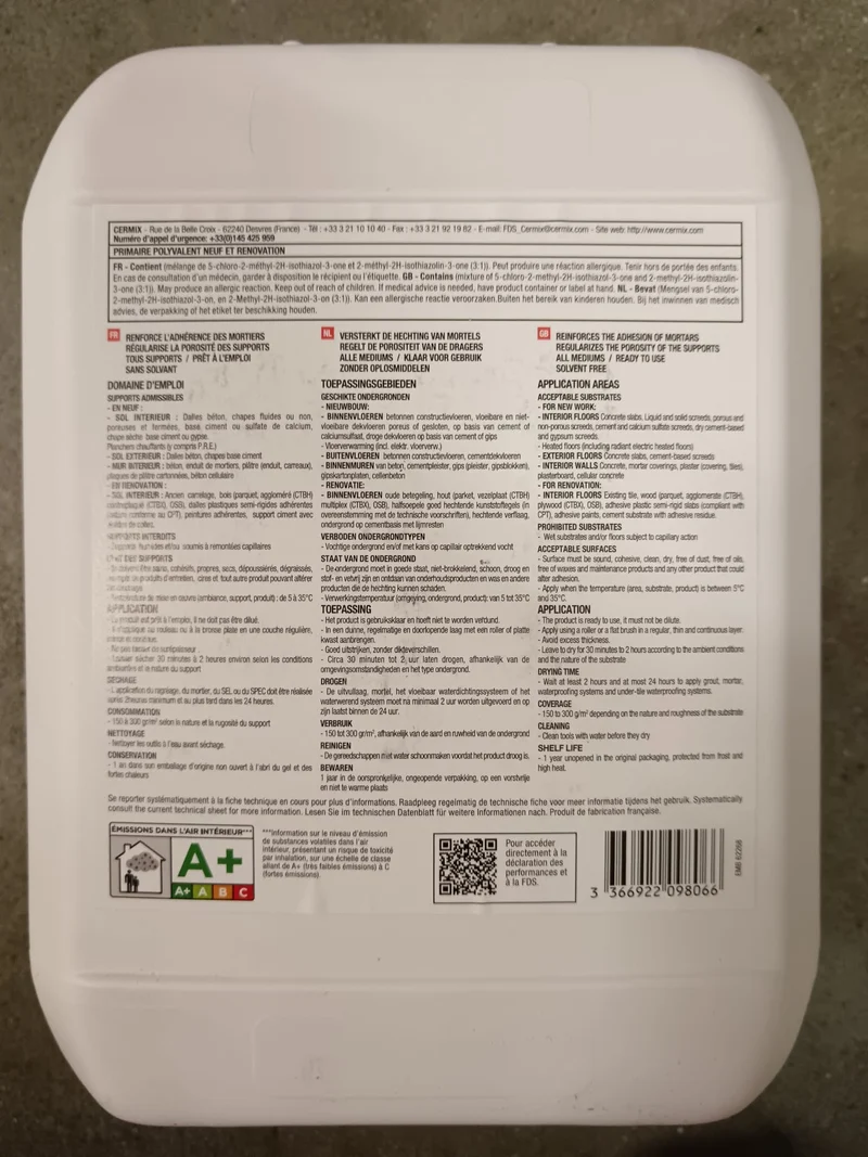 Primaire d'accrochage polyvalent bidon 5L