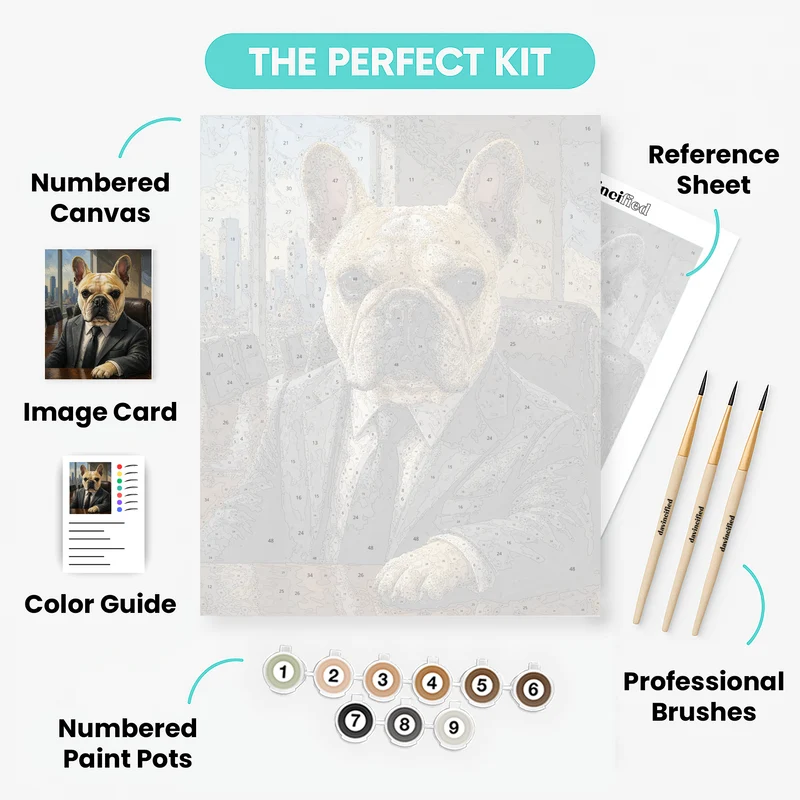 Executive Boardroom Portrait - Custom Paint by Numbers Kit