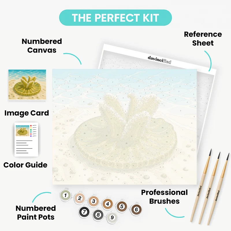 Upside-Down Jellyfish - Paint by Numbers Kit