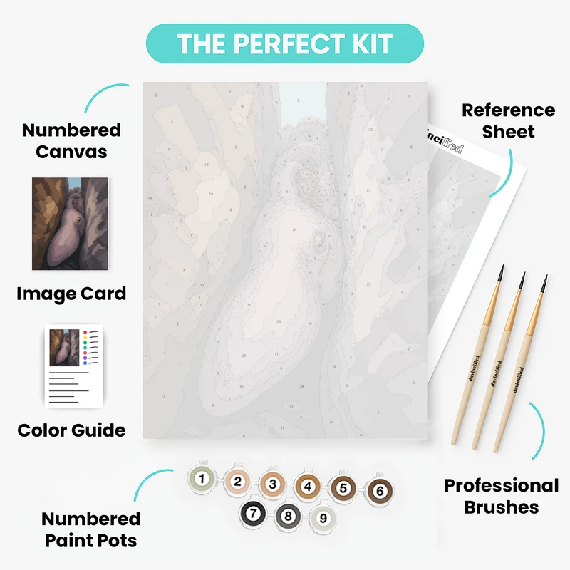 Octopus in the Crevice - Paint by Numbers Kit