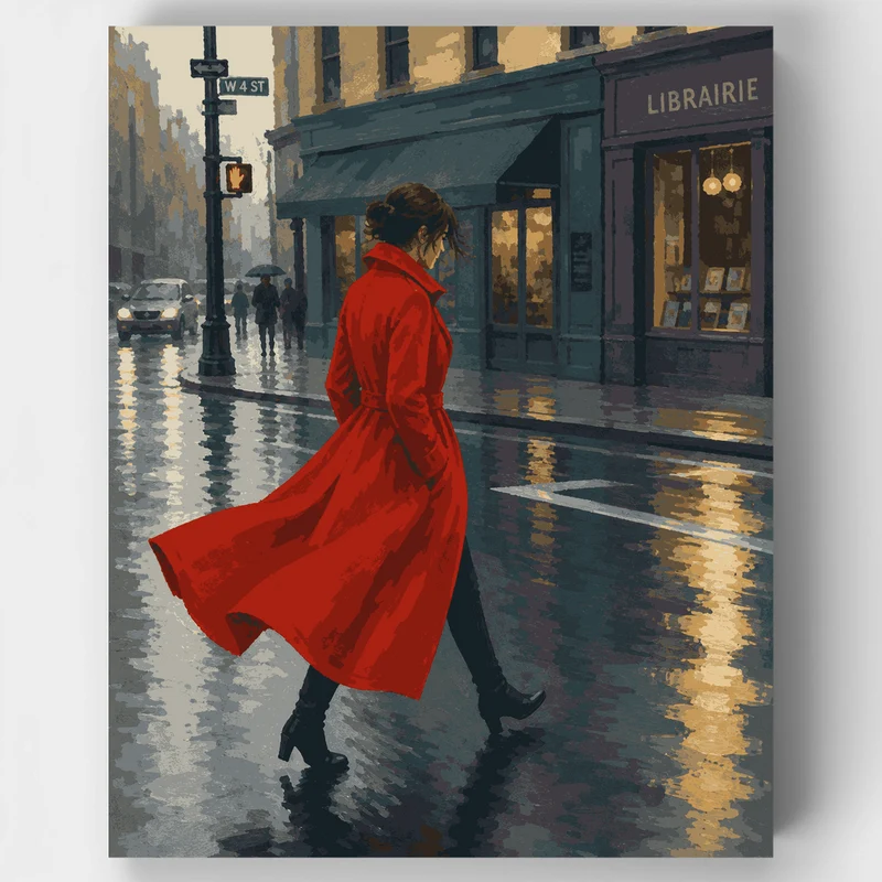 Scarlet Coat Crossing - Paint by Numbers Kit