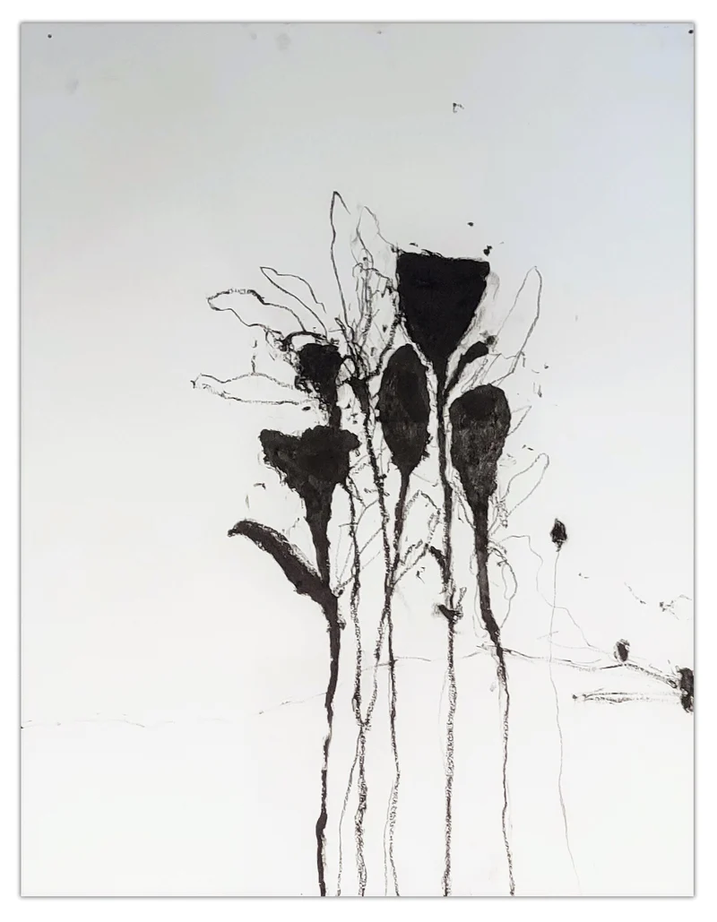 In the weeds ink bloom #5