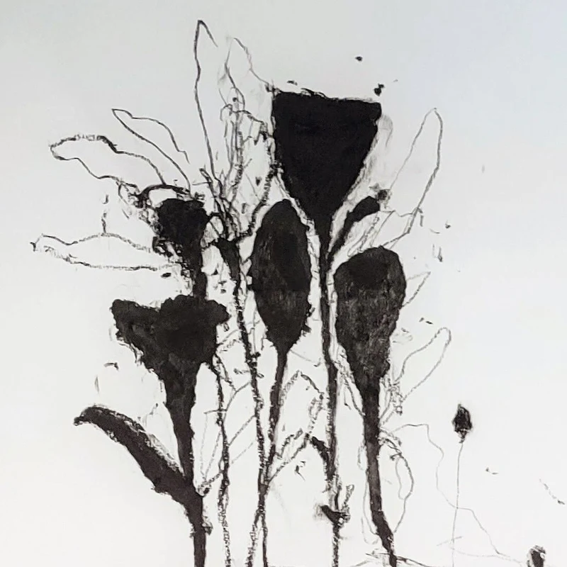 In the weeds ink bloom #5
