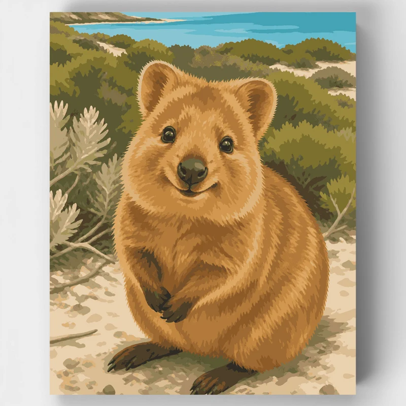 Rottnest Island Quokka - Paint by Numbers Kit