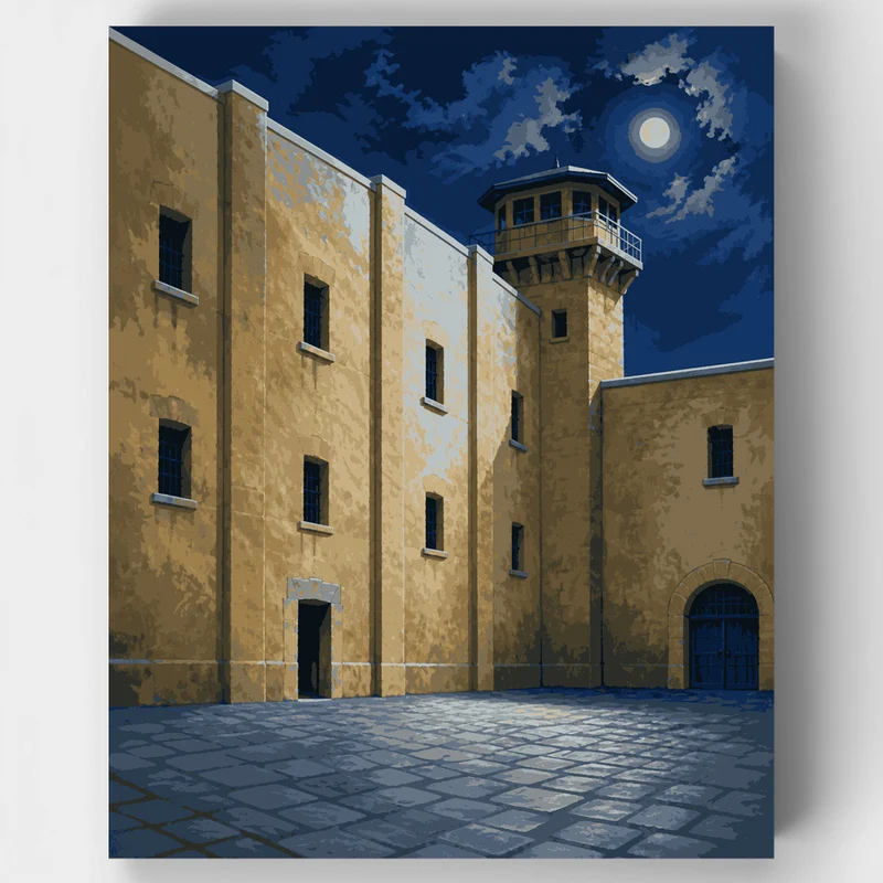 Fremantle Prison Moonlight - Paint by Numbers Kit