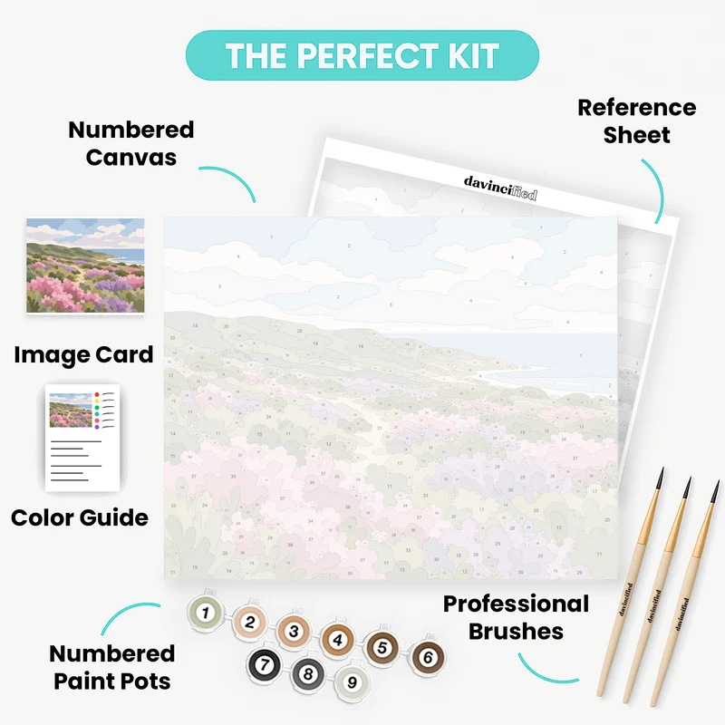 Kalbarri Wildflower Heath - Paint by Numbers Kit