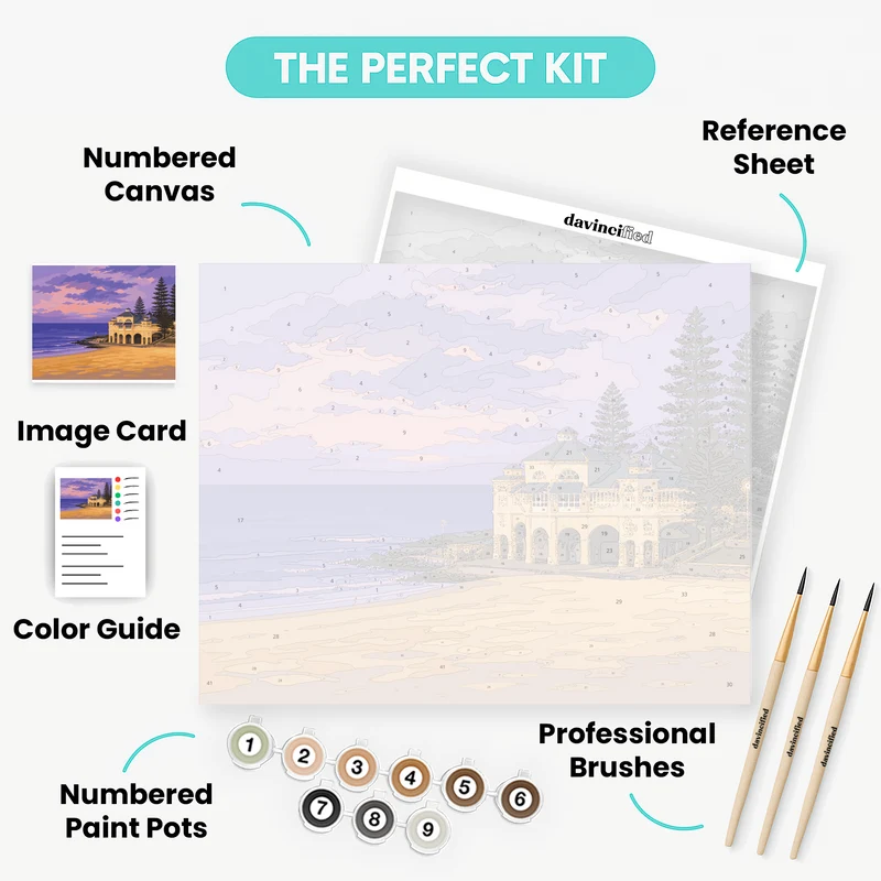 Cottesloe Beach Dusk - Paint by Numbers Kit