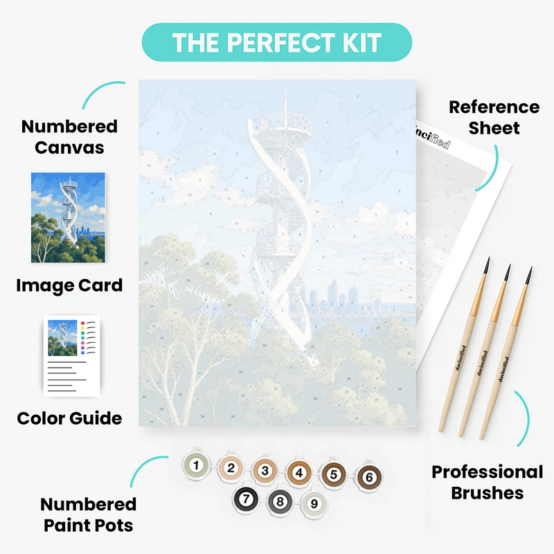Kings Park Spiral Tower - Paint by Numbers Kit
