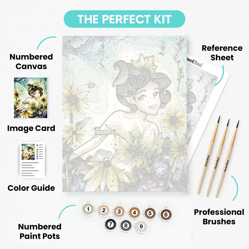 Cyrus the Fairy of Summer - Paint by Numbers Kit