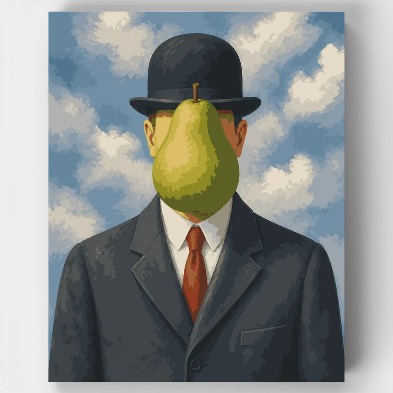 The Pear-Faced Gentleman - Paint by Numbers Kit