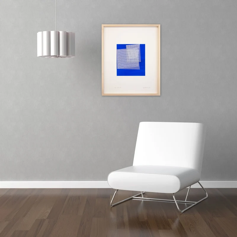 Moiré Cobalt Blue