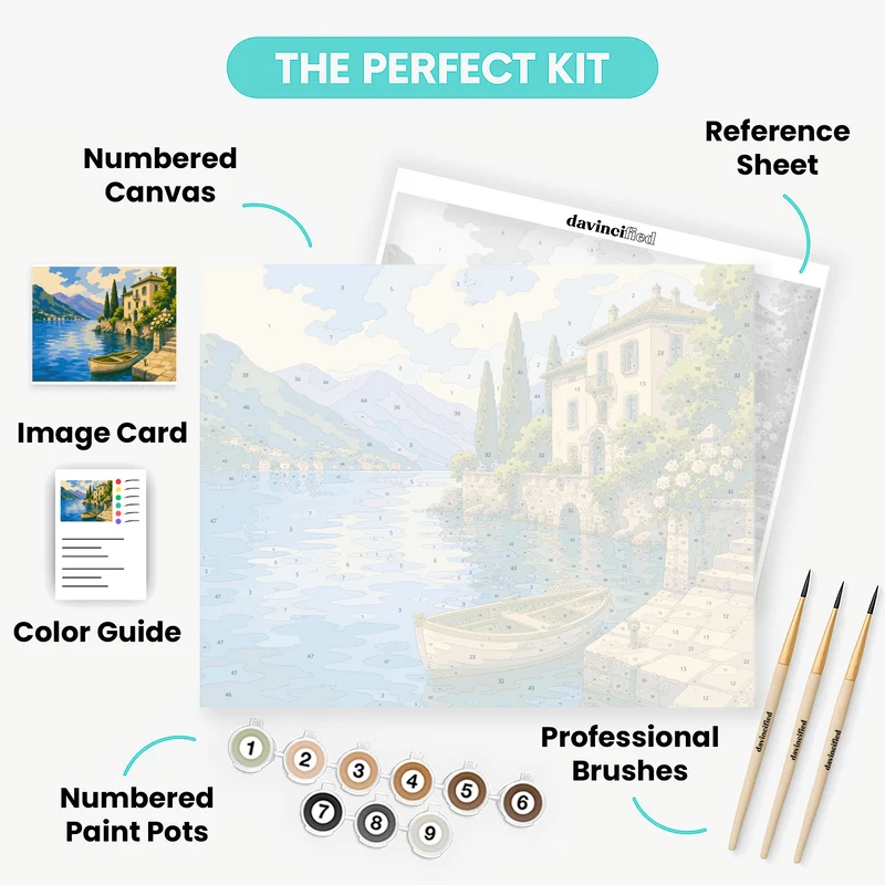Quiet Cove Rowboat - Paint by Numbers Kit