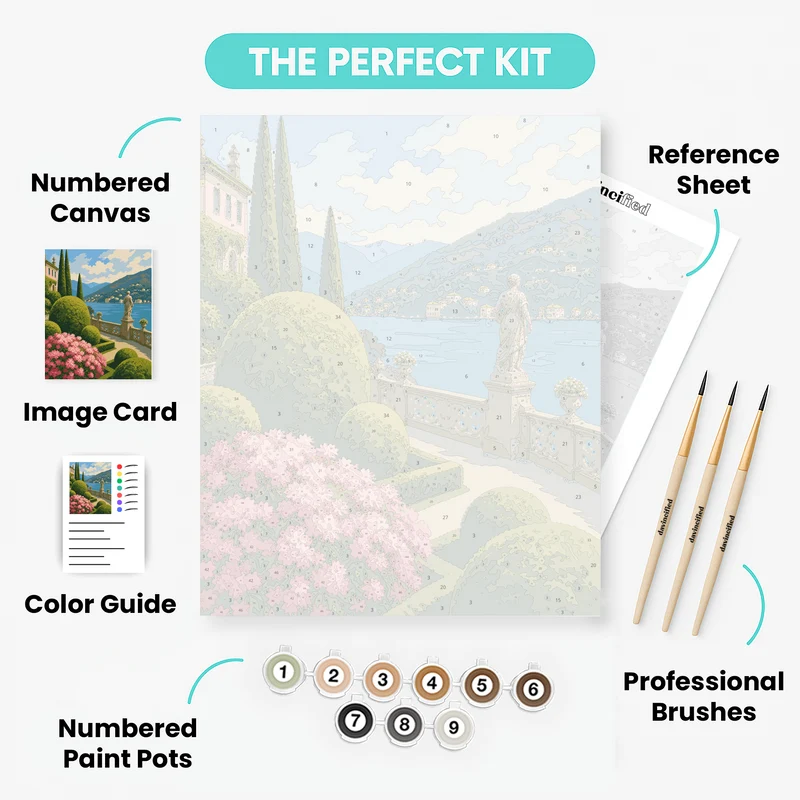 Villa Carlotta Terrace - Paint by Numbers Kit