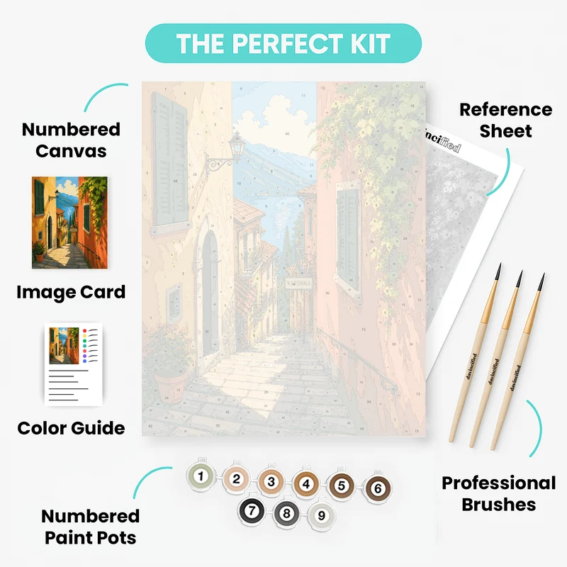 Varenna Stone Staircase - Paint by Numbers Kit