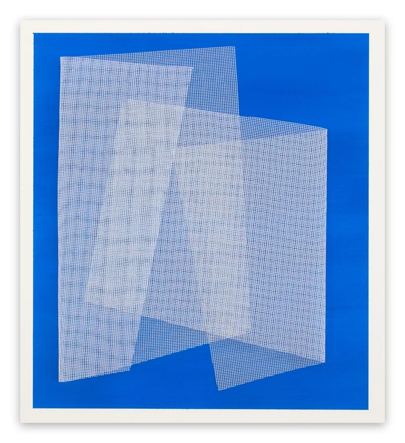 Moiré Azur Blue
