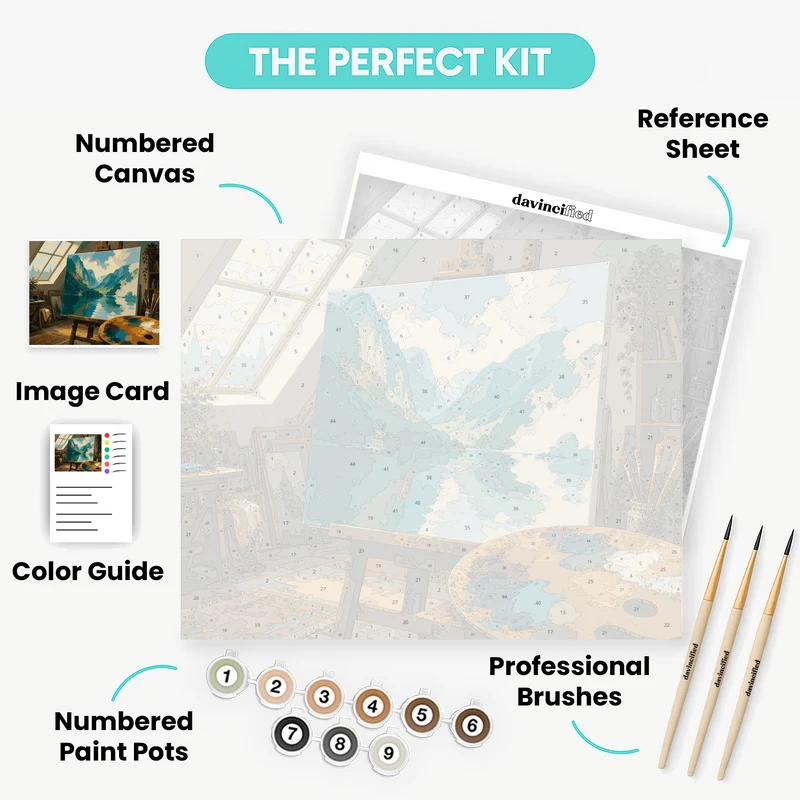 Painter's Loft Easel - Paint by Numbers Kit